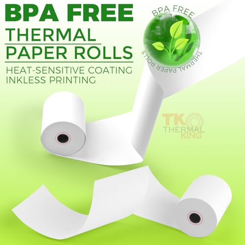 3 1/8" x 190' Credit Card Thermal Receipt Paper 10 Rolls - size: 3-1/8" x 190', style: 10 Rolls