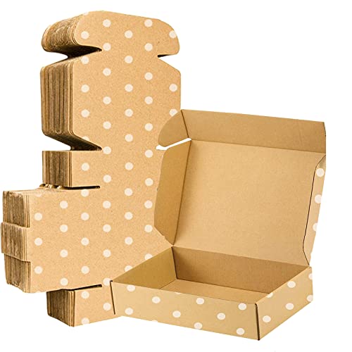 25 Pack Brown Corrugated Cardboard Mailer Boxes - Medium Mailing Boxes for Packaging, Shipping, Gift & Craft Packing, Recyclable (9" x 6" x 2") - size: 9" x 6" x 2"