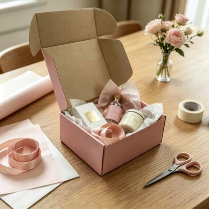 Pink Shipping Boxes 20 Pack 11x8x4 inch, Corrugated Gift Mailer Boxes - size: 11x8x4 Inch-20 Pack