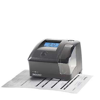 Pyramid Time Systems - 3600SS Dual Function Time Clock and Document Stamp - size: 5.47 x 6.5 Inch, style: Smart Site Alignment