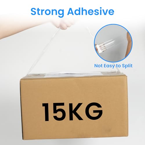 TAPEBEAR No Noise Packing Tape High Transparency 2.6mil x 1.88" x 55Yards - color: HD Clear