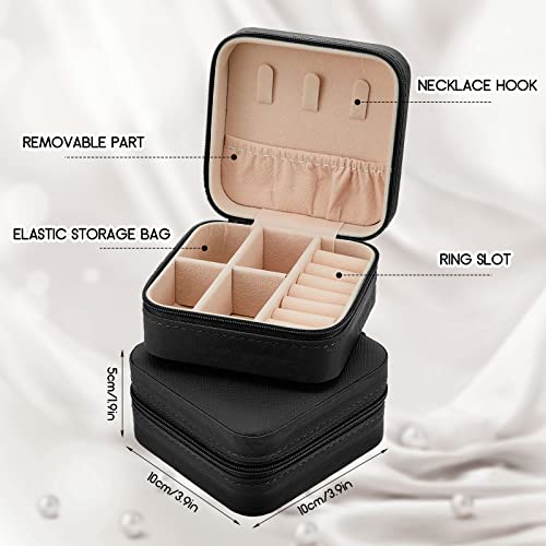 Taiyin 6/12/50 Pcs Travel Jewelry Case Bulk - color: Black