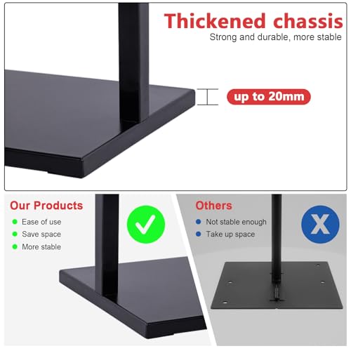 DISPLAYSWORKER Sign holder floor stand, heavy Duty Pedestal poster banner stand for display,22×28 inch slide-in double sided poster sign holder floor standing for board Display (Black, 22×28) - size: 22×28