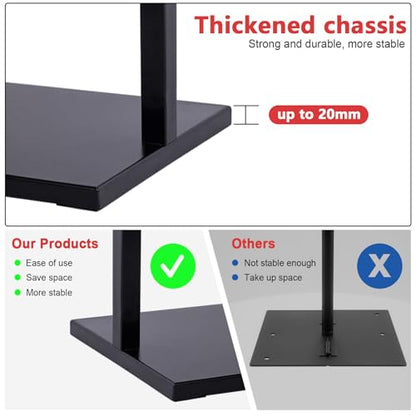 DISPLAYSWORKER Sign holder floor stand, heavy Duty Pedestal poster banner stand for display,22×28 inch slide-in double sided poster sign holder floor standing for board Display (Black, 22×28) - size: 22×28