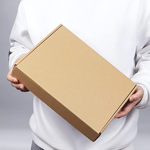 PHAREGE 25 Pack 12x9x2 inch Cardboard Shipping Boxes, Brown Mailing Box - color: Brown, size: 12x9x2 inch 25 Pack
