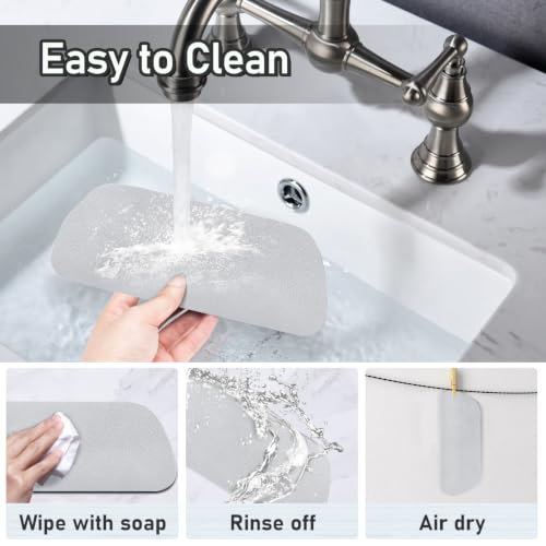 LOPNUR 2 Pack Refrigerator Drip Tray Catcher, 9"x3.1" Trapezoid, Light Grey - color: Light Grey, size: Trapezoid - 9"x3.1"