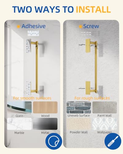 RUACQ Paper Towel Holder Under Cabinet, Stainless Steel, Brushed Gold - color: Brushed Gold, size: Standard - Rectangle