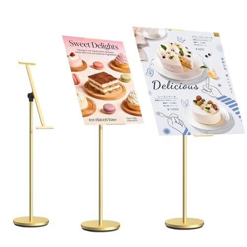 Display Stand Sign Holder, Poster Stand, Heavy Duty Multi-angle Adjustable