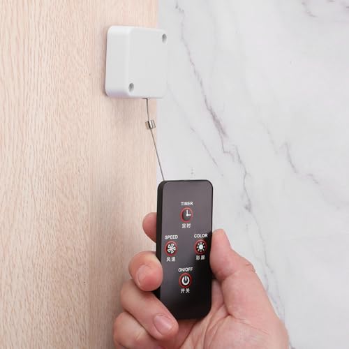 MECCANIXITY 4.9ft Retractable Cable Lock w/Latch Remote Control White 4pcs - color: White, size: 4.9ft