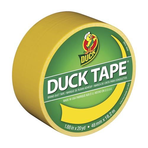 Duck 1304966 Tape, Yellow Sunburst, 1.88" x 20 Yards, Single Roll - color: Yellow, size: Single Roll