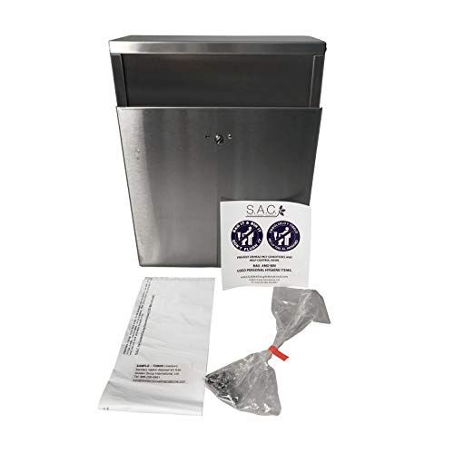 S.A.C. Sanitary Napkin Disposal Receptacle - Made in the U.S.A.