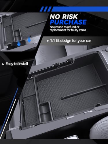 for Mazda3 Center Console Organizer 2019-2025 2026 Mazda Mazda3 Hatchback/Sedan Accessories Armrest Tray Middle Storage Box Insert Container Durable ABS Plastic - size: for 2019-2026 Mazda Mazda3