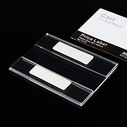 20pcs Price Label Holders, Product Sign Holders, Shelf Tag Display Stands - size: Paper Size:10x20cm