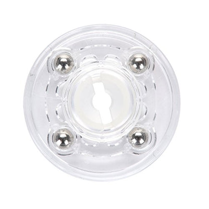 TamBee 4 Pack 2 Inch Acrylic Lazy Susan Turntable Organizer, 360° Rotation Display Base, White Acrylic for Spice Rack, Cake, Kitchen Cabinet, Pantry Decorating - size: 2 inch Clear