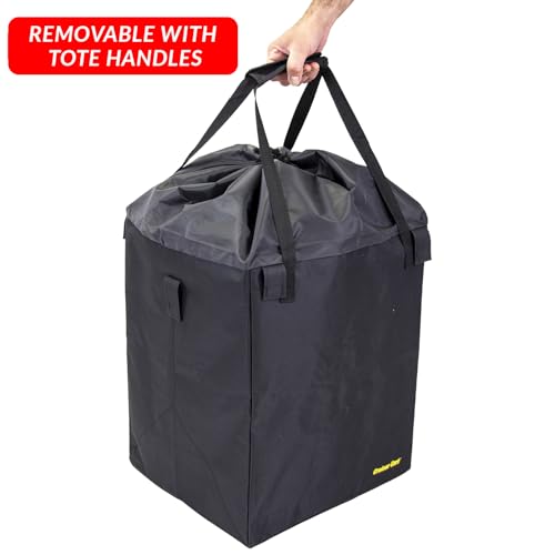 dbest Products Cruiser Cart Deluxe Premium Liner Bag 15. 5" X 17" X 20. 5" (Only Cover, Handcart not Included) Shopping Laundry with Easy Detachable Hook and Loop Attachments. - color: Black, style: Liner Bag