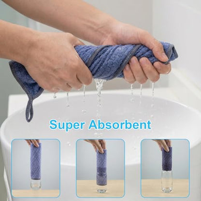 Microfiber Cleaning Cloths 12" x 12": 10pcs Reusable lint-Free Rags