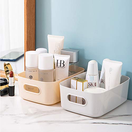 OWill 7 Pcs 2.1 L Plastic Storage Bins and Baskets for Efficient Home Classroom Organization Small Containers in Multicolour for Kitchen, Cupboard box, and Bathroom Organizer on Shelves and Tubs - size: 7Pcs Small
