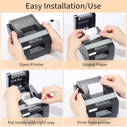 2-1/4'' X 50' Thermal Receipt Paper Rolls - Premium Thermal Printer Paper - 500 Rolls - size: 2 1/4" x 50', style: 500 Rolls