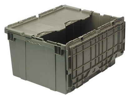 Storage Bins with Lids Heavy Duty Stackable Storage Box - size: 24" x 20" x 12"