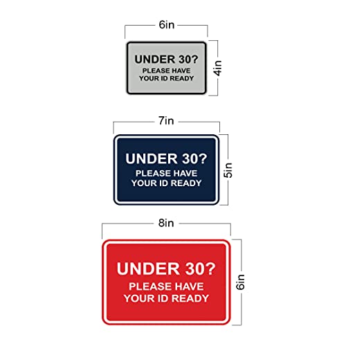 Classic Framed Under 30? Please Have Your ID Ready Sign (Black) - Small - color: Black, size: 12 x 18 inch