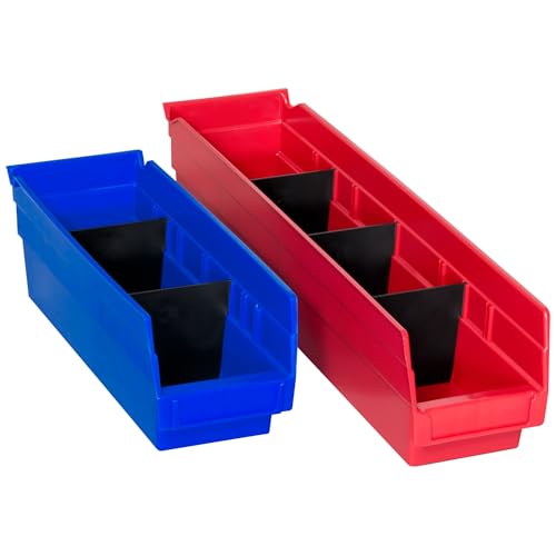 Akro-Mils 40120 Plastic Width Dividers for 4" Tall Shelf Bins, 24-Pk, Black - style: Fits 30120, 30128, and 30124