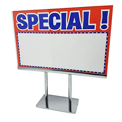 Countertop Acrylic Frame Sign Holder, 11.5" H Heavy Duty Tabletop Display for 7" x 11" Cards, 5 Pack - size: 5 Pack, style: 7" H x 11" W