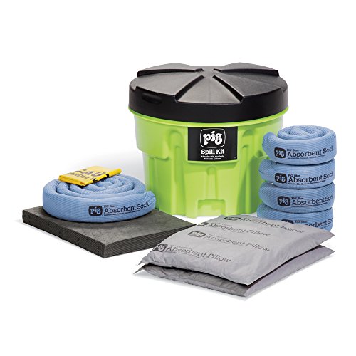 PIG Spill Kit in 20-Gallon High-Visibility Container | 12 Gallon Absorbency | KIT264