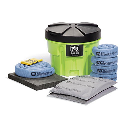 PIG Spill Kit in 20-Gallon High-Visibility Container | 12 Gallon Absorbency | KIT264