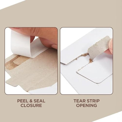 50 Pack 9.5 x 12.5 Inches Rigid Mailers – Self Adhesive Cardboard Envelopes - size: 9.5x12.5"-Pack of 50