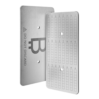 Seed Phrase Plate Kit - style: Stainless Steel – Kit