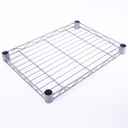 4-Tier Adjustable Storage Shelves Unit,Wire Shelving Units Metal Storage Rack, for Pantry, Garage, Kitchen,13.7Wx9.8Dx31.5H Inchs,Silver