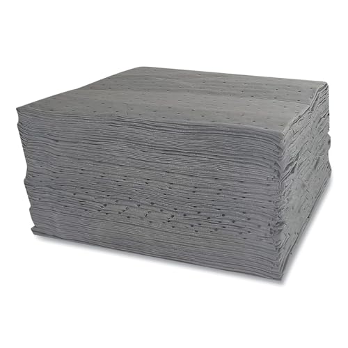 TaskBrand AS-INB-P 15-Inch by 18-Inch Universal Grey AllSorb Melt Blown Industrial Sorbent Pad (100 Pads per Case)