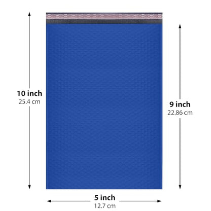 Royal Blue Bubble Mailers 5x10, Self Seal Poly Padded Envelopes #00, 250 Pack - color: Royal Blue, size: 5"x10" / 250 Pack