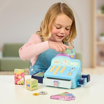Bluey Cash Register Playset, Interactive Play Register with Scanner - style: Cash Register
