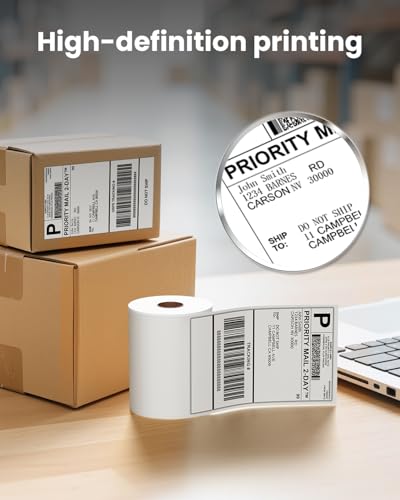 4x6 Thermal Shipping Labels Replace for Rollo, Zebra, Nelko, MUNBYN, JADENS - size: Roll 2500 Shipping Labels
