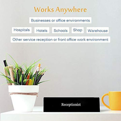 UCEC NO Receptionist Desk Sign, Office Sign Please Ring Bell - size: 1 Pack