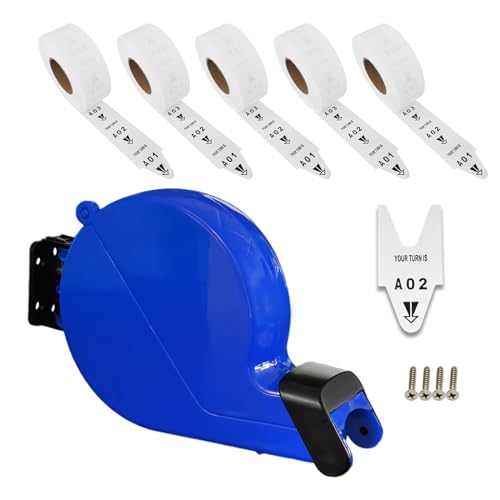 Take a Number Ticket Dispenser Ticket Number System for Counter Queue System with 5 Tickets Roll from A00-E99