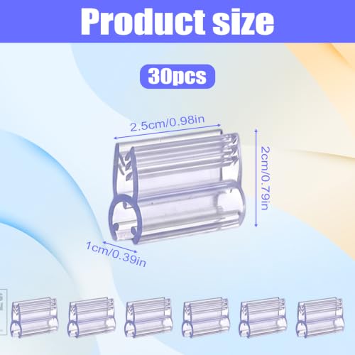 30 Pcs Gridwall Sign Holder Clip, Plastic Grid Wall Accessories