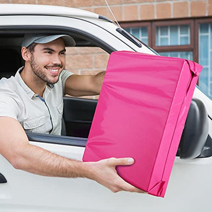 Metronic Poly Mailers 14.5x19 100 Pack, Large Thick Self Seal Shipping Bags - color: Pink, size: 14.5x19 100PC