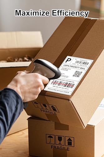4x6 Thermal Labels - Waterproof Shipping Labels for Thermal Printers, 250/Roll, 16 Rolls, White (Packaging/Mailing/Inventory) - size: 16 Rolls 丨 4000 Labels