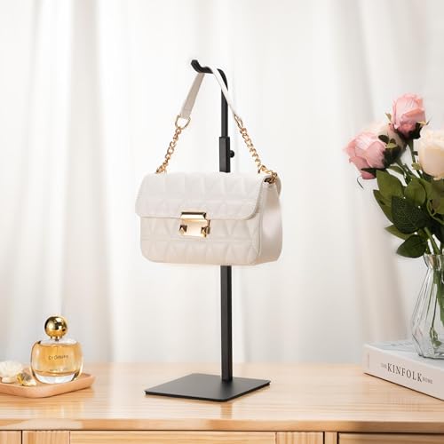 Adjustable Tabletop Purse & Banner Display Stand, Black - color: Black