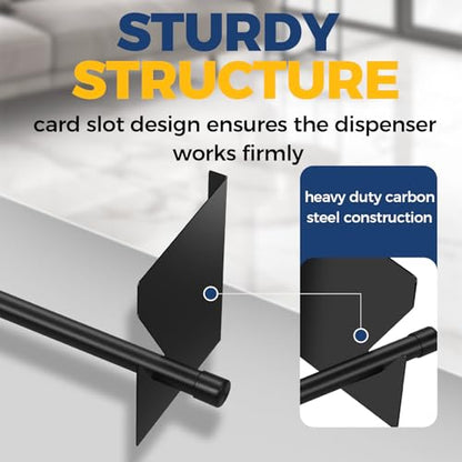 Heavy Duty Adjustable Wall Mount Paper Roll Holder Vinyl, Label 28"-60"