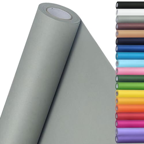 SMART&CASUAL 15" x 450" (37.5') Kraft Paper Roll for Art Craft Supplies Gift Wrapping Moving Packing Painting Drawing Paint Easel Poster Chart Paper (Light Grey, 15" W x 450" L (37.5')) - color: Light Grey, size: 15"W x 450"L ( 37.5' )
