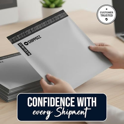 Shippozz 12x15.5 Poly Mailers 100 Pack, Durable Waterproof Polymailers for Shipping Clothes, Self Seal Mailing Bags for Small Business Packaging Supplies, Mailing Envelopes for Books, and Accessories - size: 12 x 15.5 (100pcs)