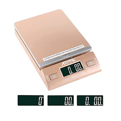 Acteck 86LBx0.1OZ Gold Digital Shipping and Postal Scale with Batteries, USB Cable and AC Plug - size: 86LB Gold