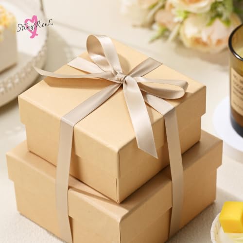 MAYREEL 1/2 inch Champagne Gold Double Faced Satin Ribbon 50 Yards - color: Champagne Gold, size: 1/2 Inch