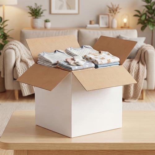 CRUGLA 9x9x9 Shipping Boxes 15 Pack, White Corrugated Cardboard Boxes with Side-Lock and Pre-Applied Double-Sided Tape, Easy Assemble Packing Mailer Boxes for Small Business Shipping - size: 9x9x9 Inch 15 Pack