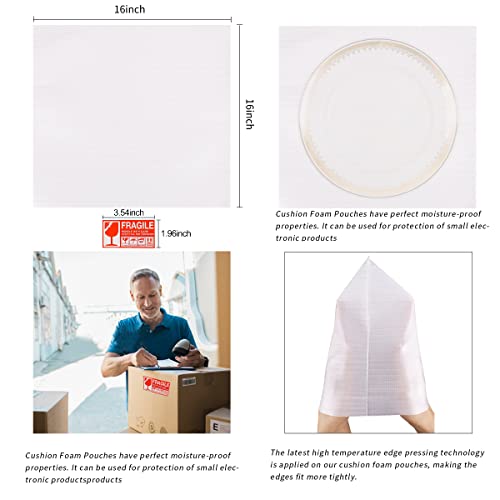 50Pack Moving supplies, 16" x 16"Cushion Foam Pouches