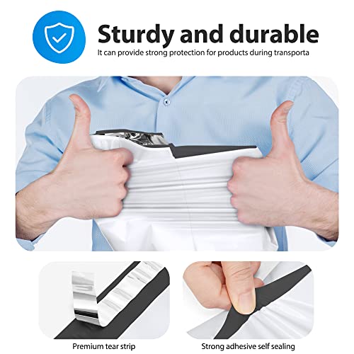 Fuxury Poly Mailers 10x13" 500pcs, Shipping Bags Bulk for Clothes,White - color: White, size: 10x13" 500pcs