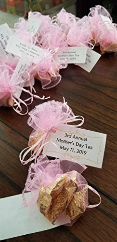 100Pcs 9.8 Inch Round Organza Bags Drawstring, Tulle Circles Baby Shower Wedding Party Favor Gift Bags Sheer Jewelry Candy Pouch (Pink) - color: Pink